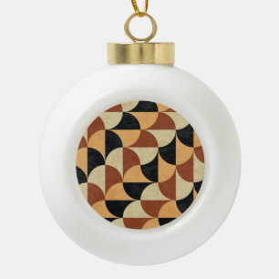 Alter Marmorboden, geometrische nahtlose Textur. Keramik Kugel-Ornament