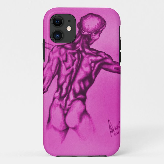 Alter Meister zeichnend Case-Mate iPhone Hülle (Rückseite)
