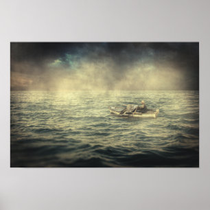 Alter Mensch und Meer Poster