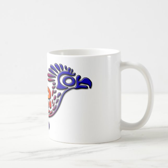 Alter Mexiko-Entwurfs-Roadrunner Kaffeetasse (Rechts)