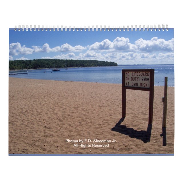 Alter Michigan-Kalender des Auftrag-2018 Kalender (Rückseite)