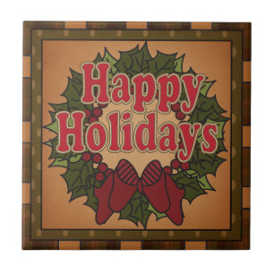 Alter Mode-WeihnachtsKranz Fliese