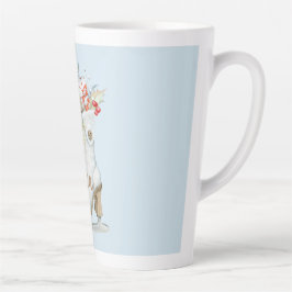 Alter, moderner Eis-Skate Personalisiert Milchtasse