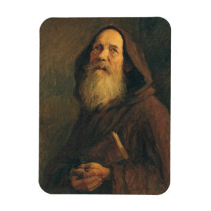 Alter Mönch von Elemir Halasz-Hradil Magnet