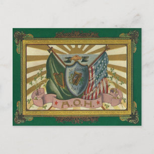 Alter Orden der Hibernians Postkarte
