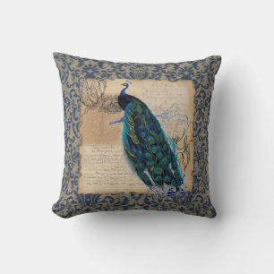 Alter Pfau moderner Vintager Decoratve Dekor Kissen
