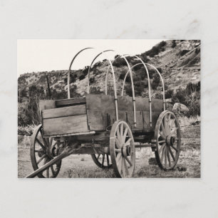 Alter Planwagen Postkarte