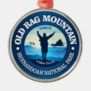 Alter Rag-Berg (V) Ornament Aus Metall