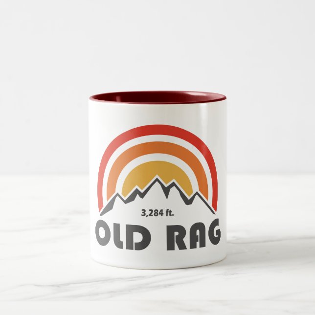 Alter Rag-Berg Zweifarbige Tasse (Mittel)