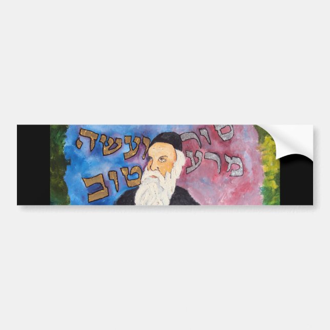 Alter Rebbe Autoaufkleber (Vorne)
