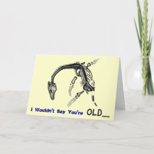 Alter Relikt-Geburtstag Karte