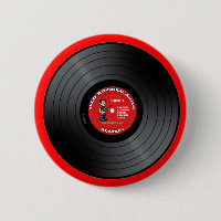 Alter Rocker-Typ-Vinylaufzeichnungs-Knopf