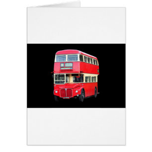 Alter roter London-Bus von gegen 1950