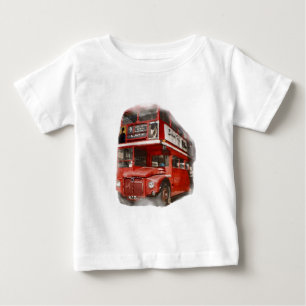 Alter roter Londoner Bus Baby T-shirt