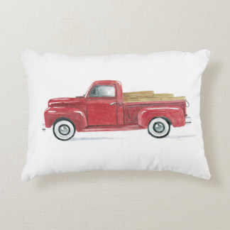 Alter roter Pick Up Dekokissen