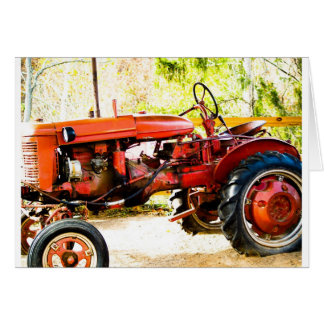 Alter roter Traktor