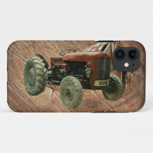 Alter roter Traktor rustikale Scheune Schuppen Case-Mate iPhone Hülle