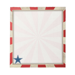 Alter Ruhm - Rot, Weiß und Blau Notizblock