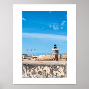 Alter San- Juanleuchtturm-photographischer Druck Poster