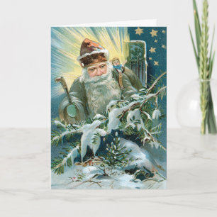 Alter Sankt Nikolaus Feiertagskarte
