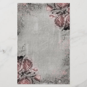 Alter Schlüssel und Rosen Briefpapier