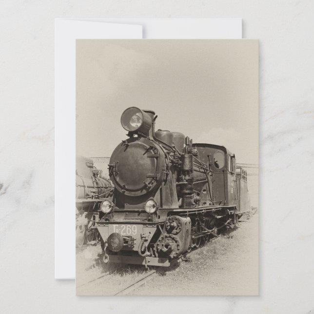 Alter Schmalspurdampf-Motor Gr-269 (Vorderseite)