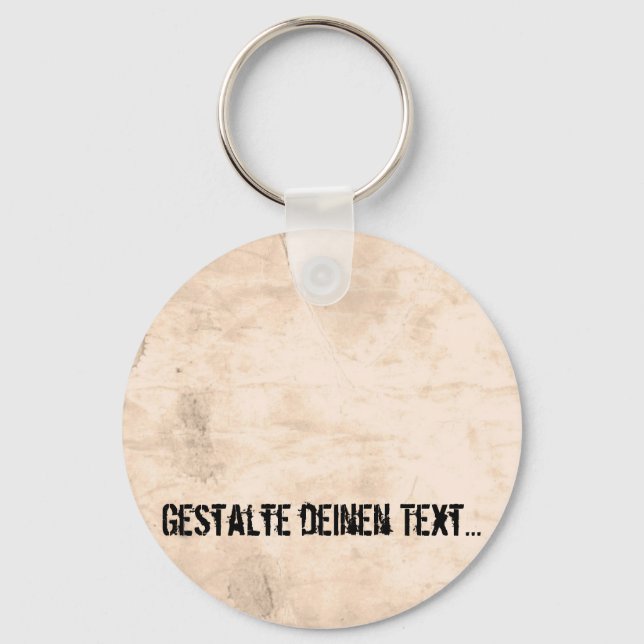 Alter schmutziger Hintergrund Schlüsselanhänger (Vorderseite)
