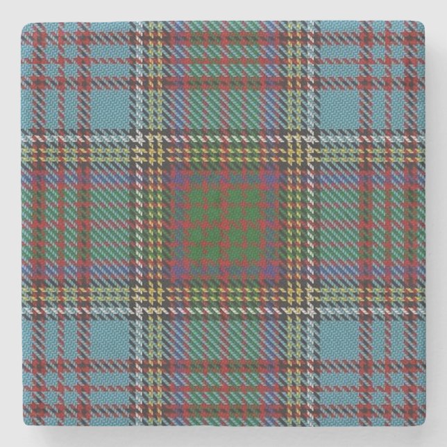 Alter Schotte-Taverne-Clan-AndersonTartan Steinuntersetzer (Vorderseite)