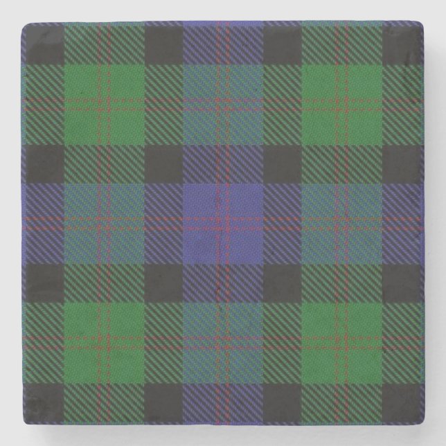 Alter Schotte-Taverne-Clan-BlairTartan Steinuntersetzer (Vorderseite)