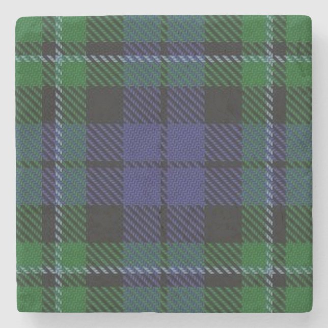 Alter Schotte-Taverne-Clan MacCallum Tartan Steinuntersetzer (Vorderseite)