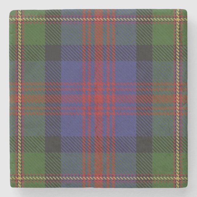 Alter Schotte-Taverne-Clan MacLennan Tartan Steinuntersetzer (Vorderseite)