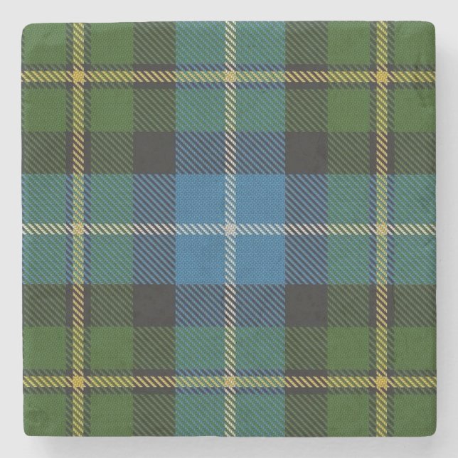 Alter Schotte-Taverne-Clan MacNeil Tartan Steinuntersetzer (Vorderseite)