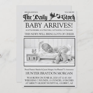 Alter Schwarz-Weiß-Newsletter Birnounce Einladung