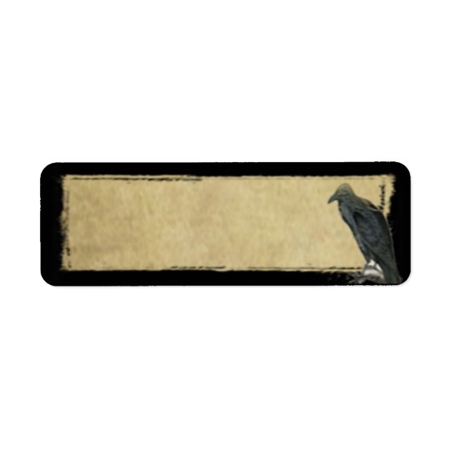 Alter schwarzer Rabe - Prim Rücksendeadressen-Aufk (Vorne)