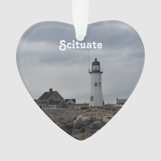 Alter Scituate Leuchtturm Ornament (Vorderseite)