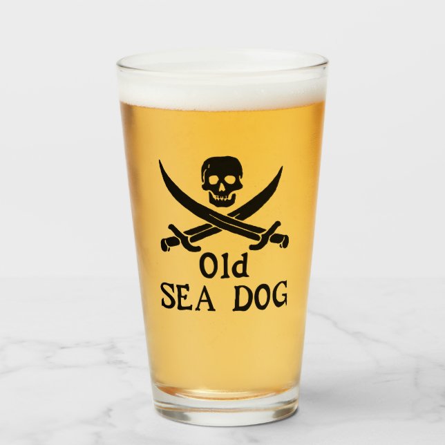 Alter Seebär Glas (Vorne (Gefüllt))
