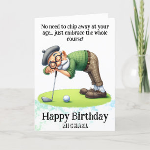 *~* Alter Senior AP94 Golfer Birthday Card Dankeskarte