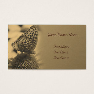 Alter Sepia Schmetterling auf Blume Natur