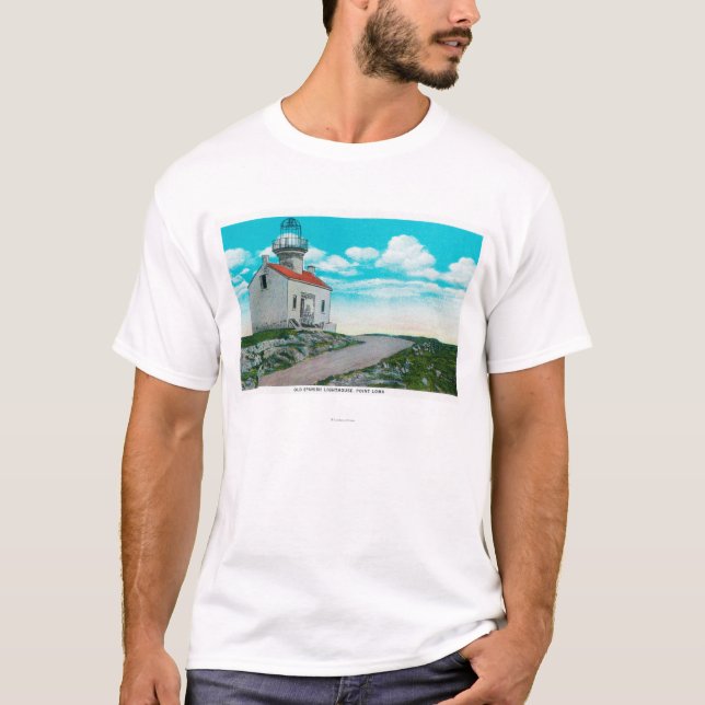 Alter spanischer Leuchtturm am Point Loma T-Shirt (Vorderseite)