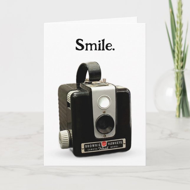 Alter Spaß Geburtstagskamera Karte (Vorderseite)