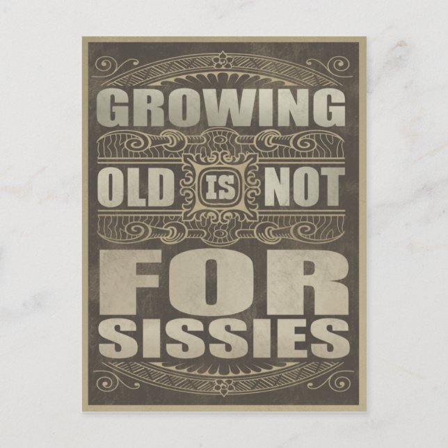 alter Spaß Postkarte (Vorderseite)