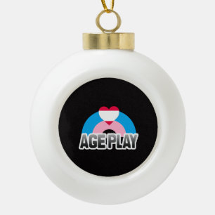 Alter Spiel Stolz Keramik Kugel-Ornament