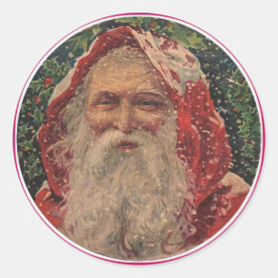 Alter St. Nikolaus Runder Aufkleber