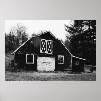 Alter Stall im Western North Carolina Poster
