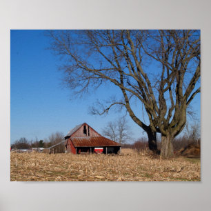 Alter Stall in Illinois USA Canvas Print Poster