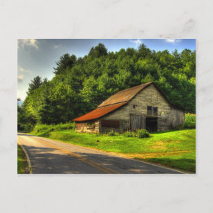 Alter Stall in North Carolina Postkarte