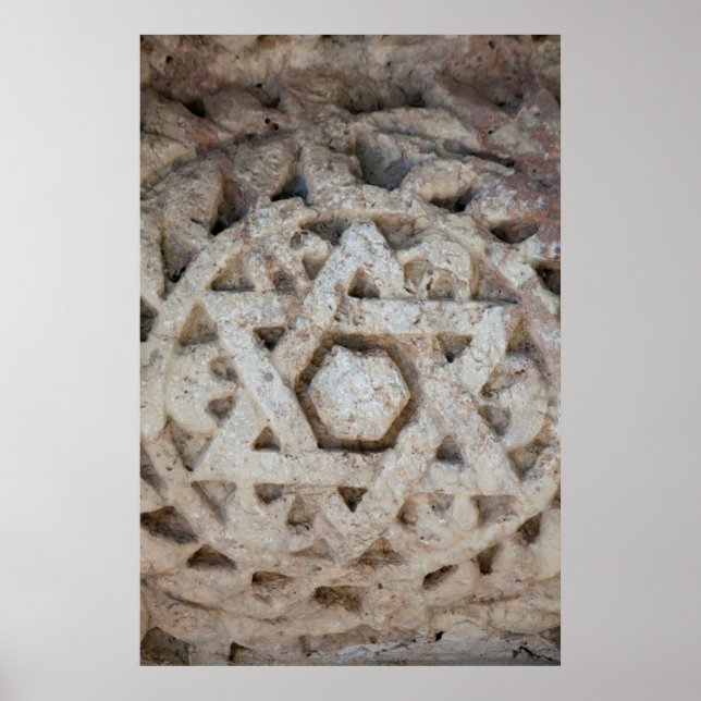 Alter Star von David Carving, Israel Poster (Vorne)