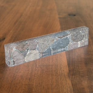 alter Stein Namensplakette