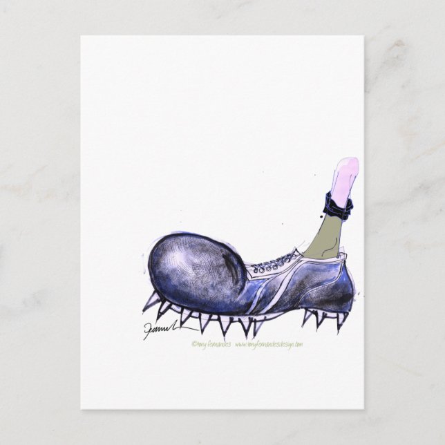 alter Stiefel, tony fernandes Postkarte (Vorderseite)