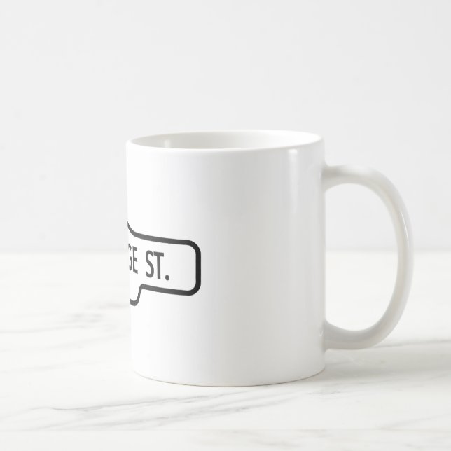 Alter Toronto-Straßenschild - St- Georgestraße Kaffeetasse (Rechts)